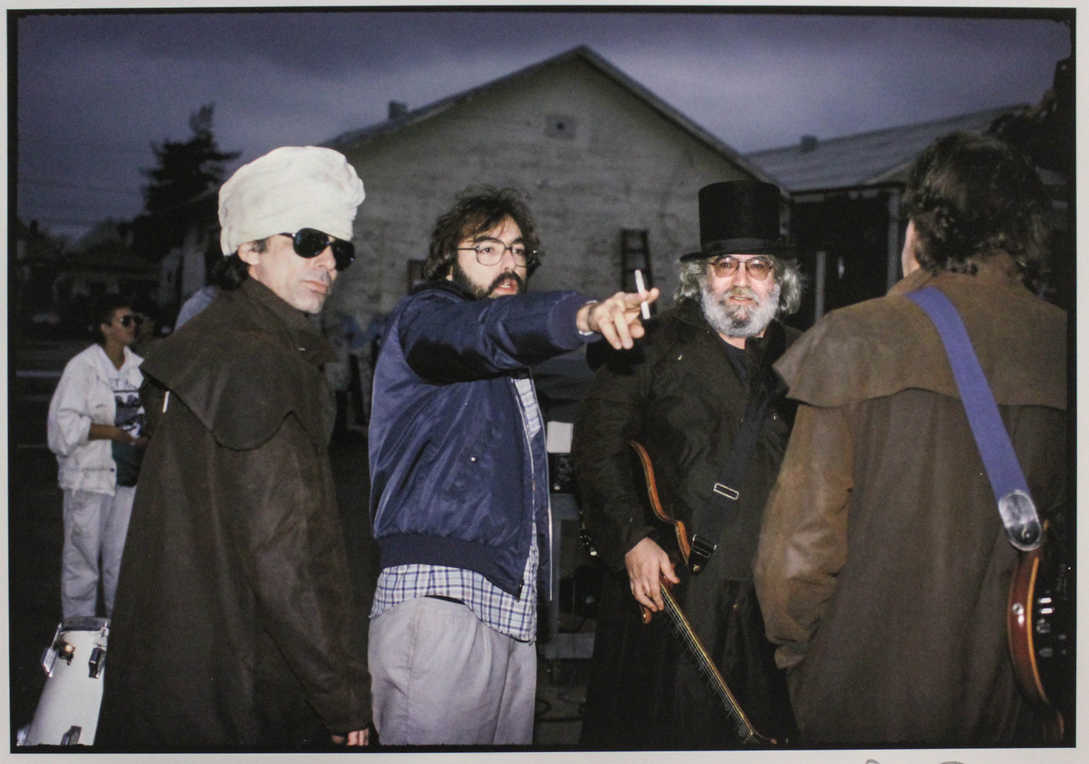 Len with the boys shooting Throwing Stones