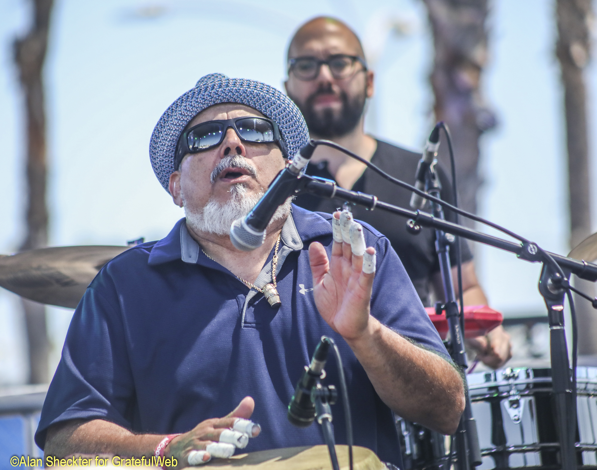 Latin jazz congo player and band leader Poncho Sanchez