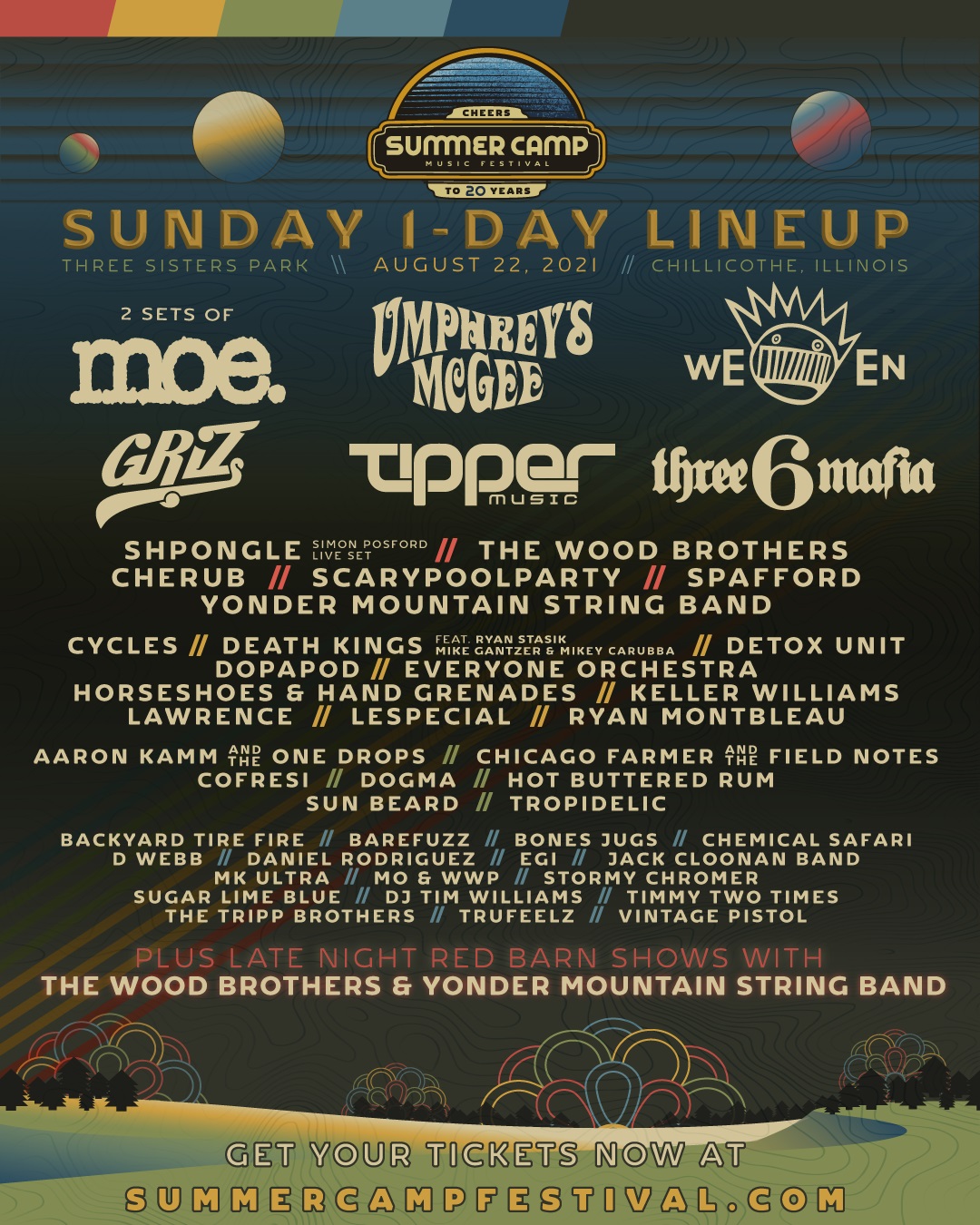 Summer Camp 2021 Sunday Lineup