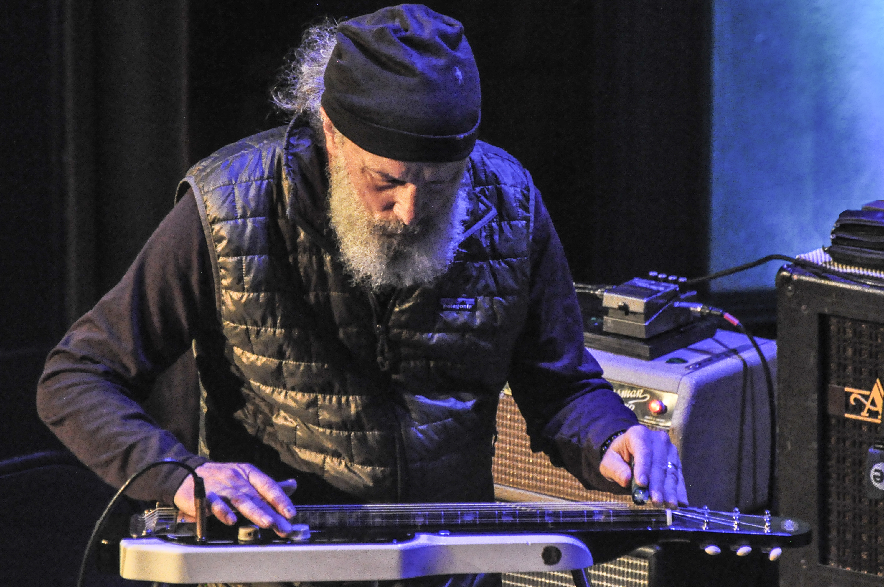 Steve Kimock, performing "Stella Blue" on lap steel