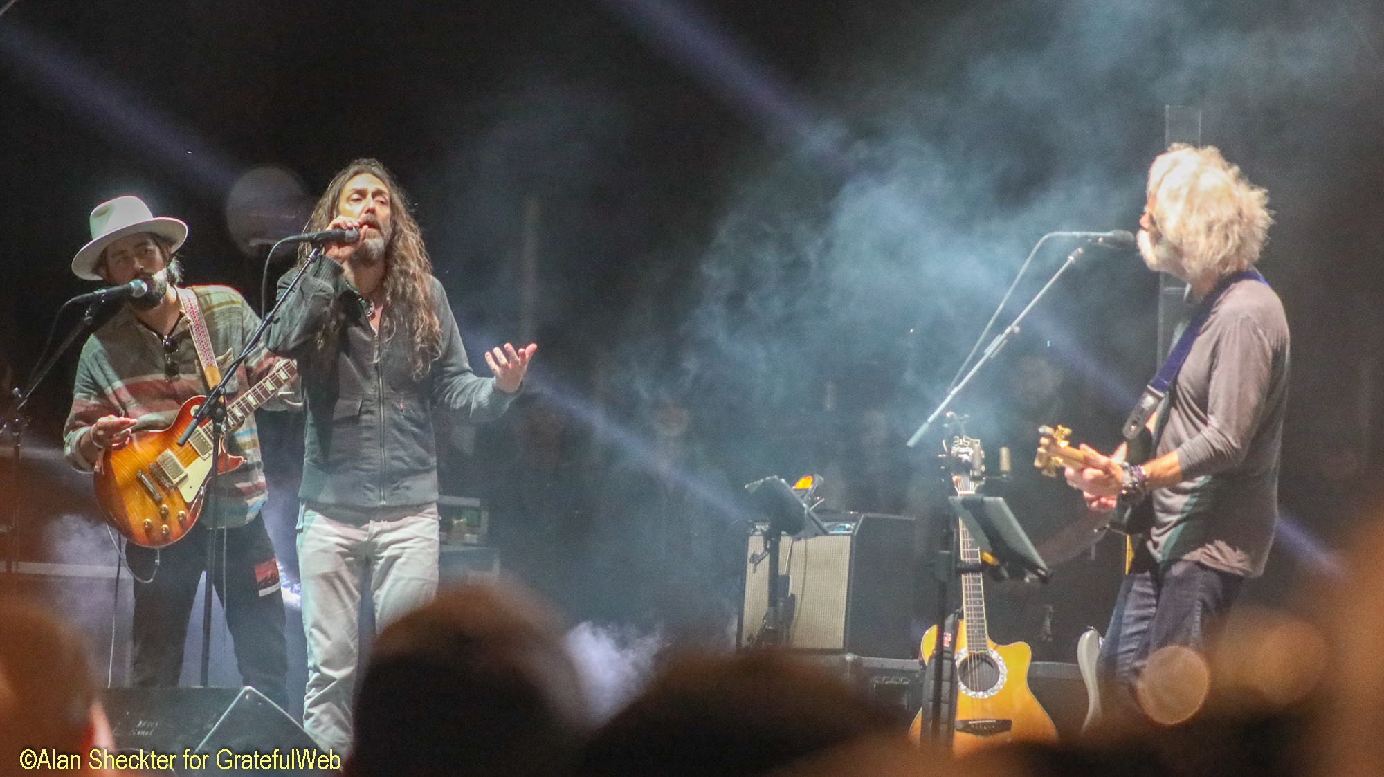 Jackie Greene, Chris Robinson and Weir