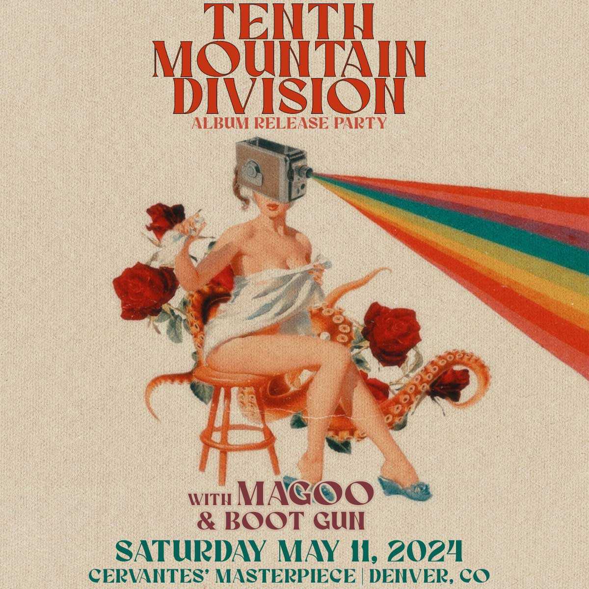 Tenth Mountain Division at Cervantes next month!