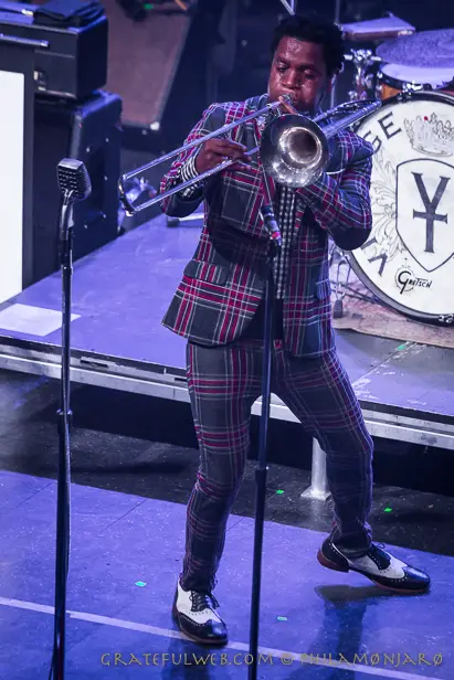 Ty Taylor on trombone