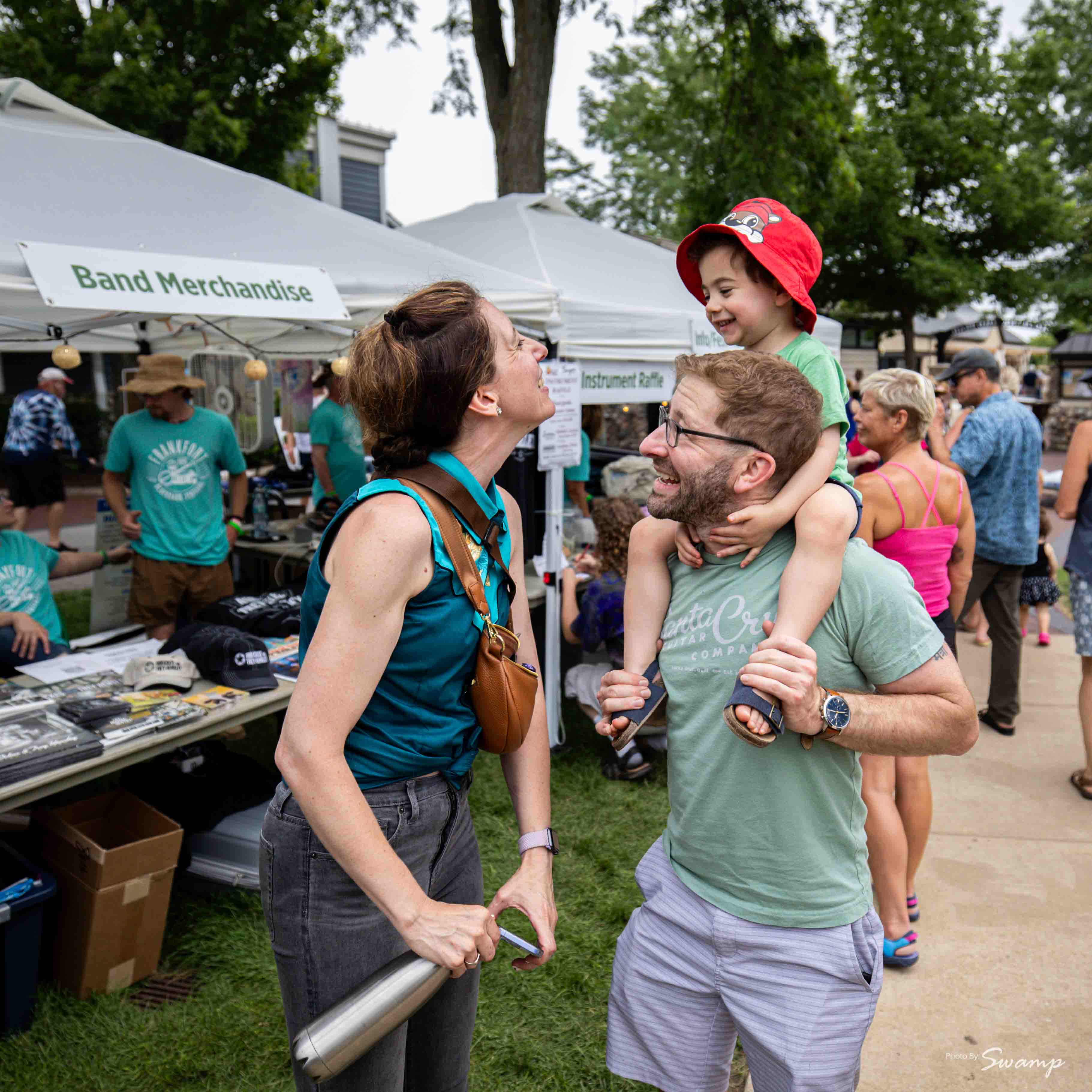 Cassie Wright and Aaron Dorphman sharing the joy of bluegrass with the next generation | Photo by Swamp