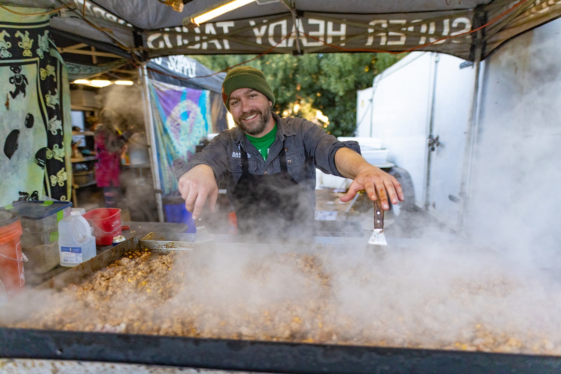 Thanks to all the hard working folks who feed us at fests! - photo credit: Tanya Nesta