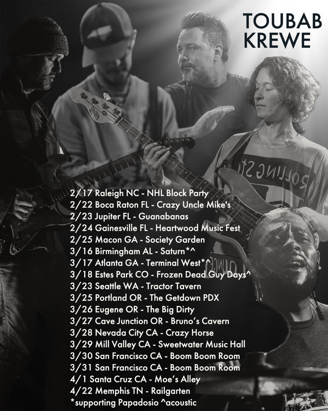 Toubab Krewe to play dates this spring!