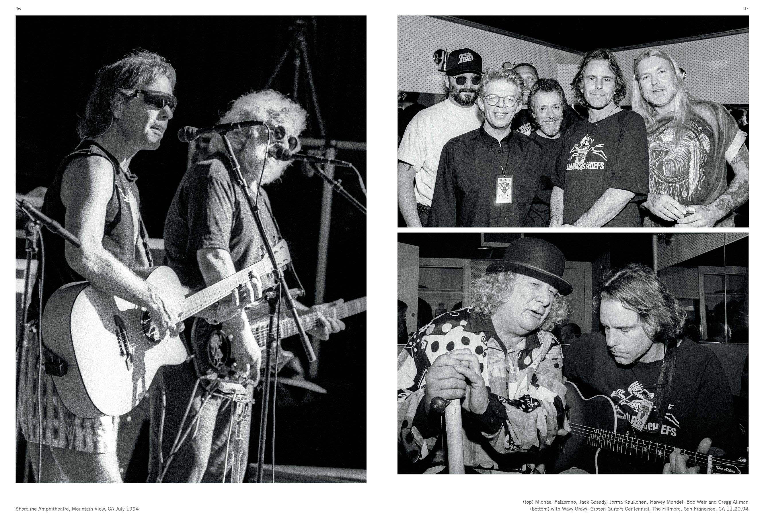 Grateful Dead, July 1994, Mountain View, Calif., and Gibson Guitars Centennial, November 1994, San Francisco