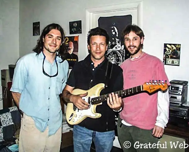 Steve Kimock with Grateful Web founders Mike Moran and Aaron Dietrich way back when