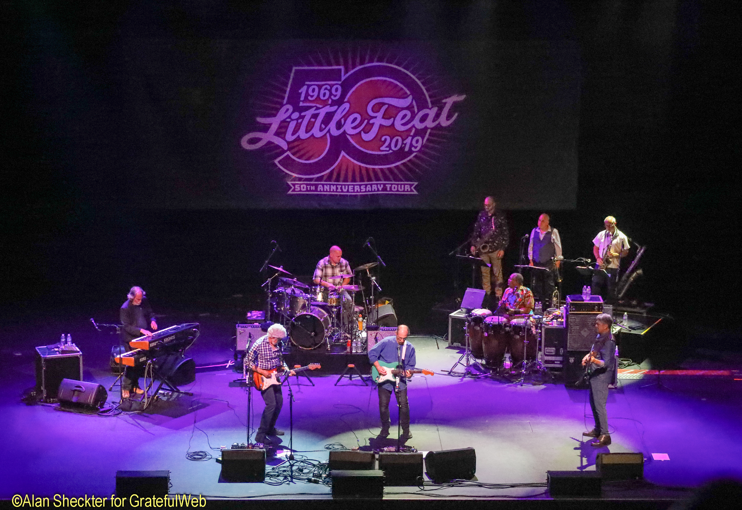 Little Feat 2019 with Paul Barrere | Photo by Alan Sheckter