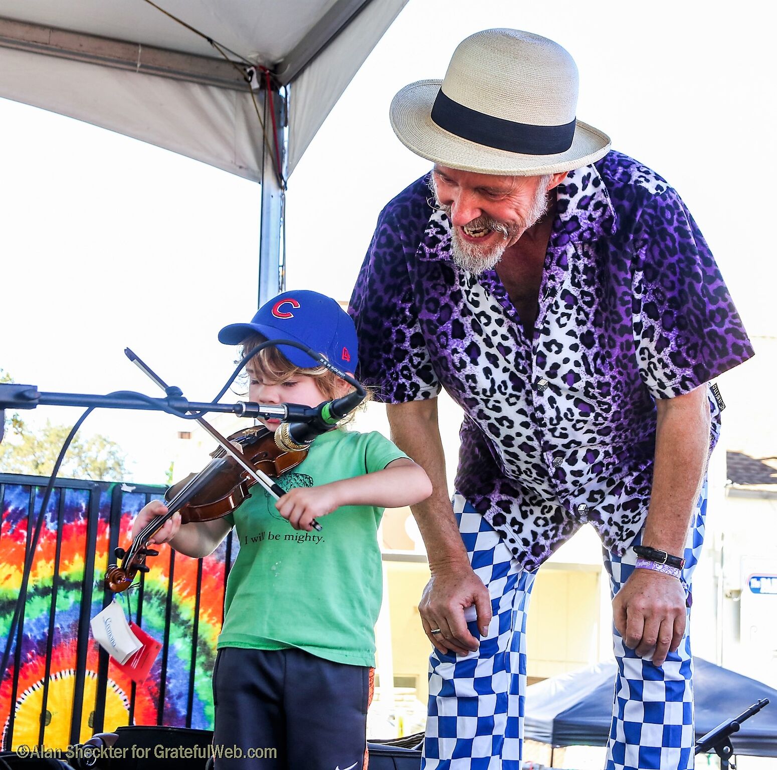 Joe Craven and a little fiddler