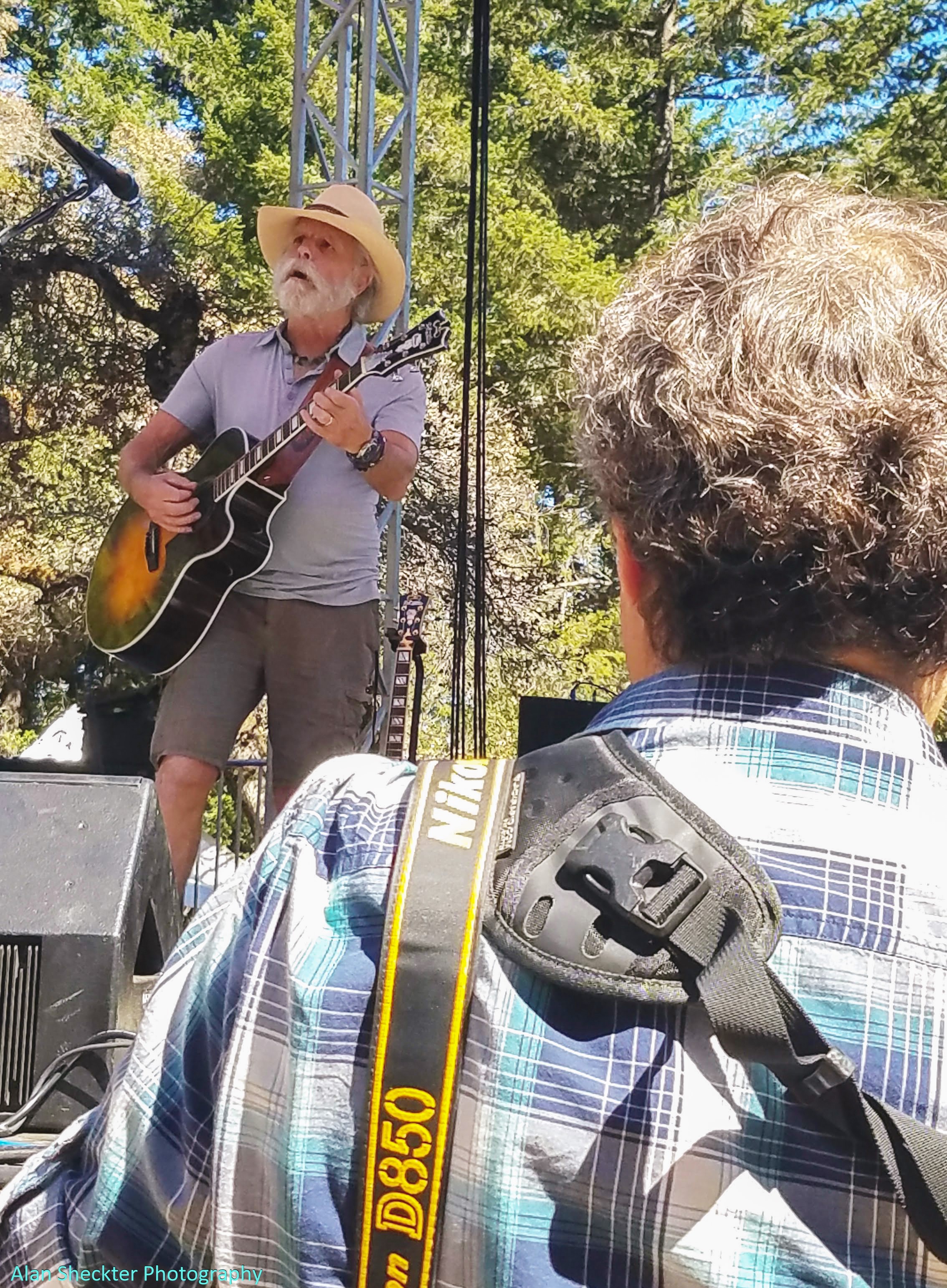 Bobby - and Bob Minkin, Sept. 8, 2018 at Sound Summit, Mt. Tamalpais, Marin County, Calif. - photo by Alan Sheckter