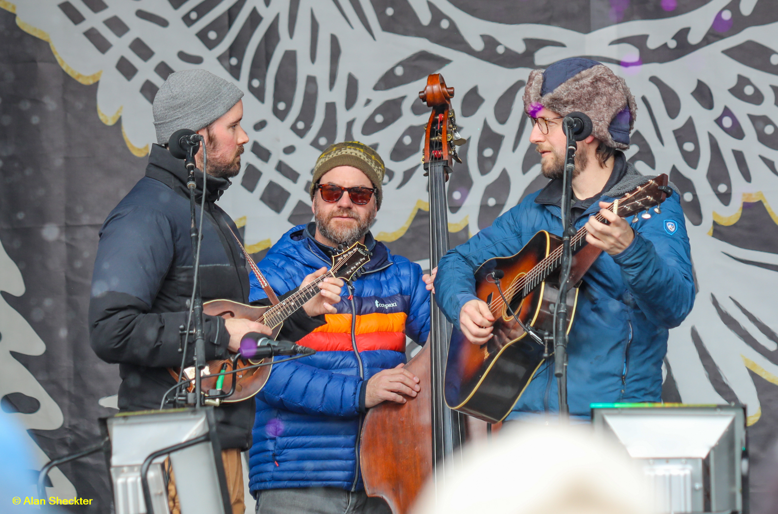 Andrew Marlin (from left), Greg Garrison, and Chris Eldridge of Mighty Poplar