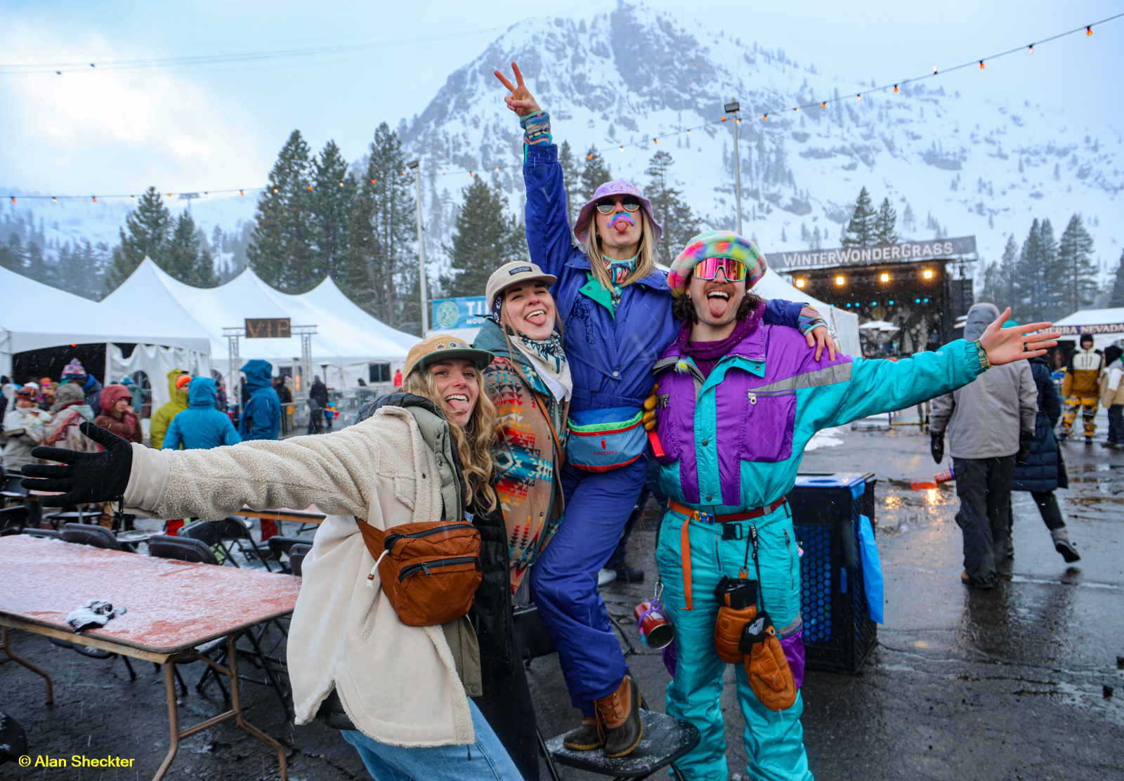 A foursome of fun-seekers, Friday at WWG-Tahoe