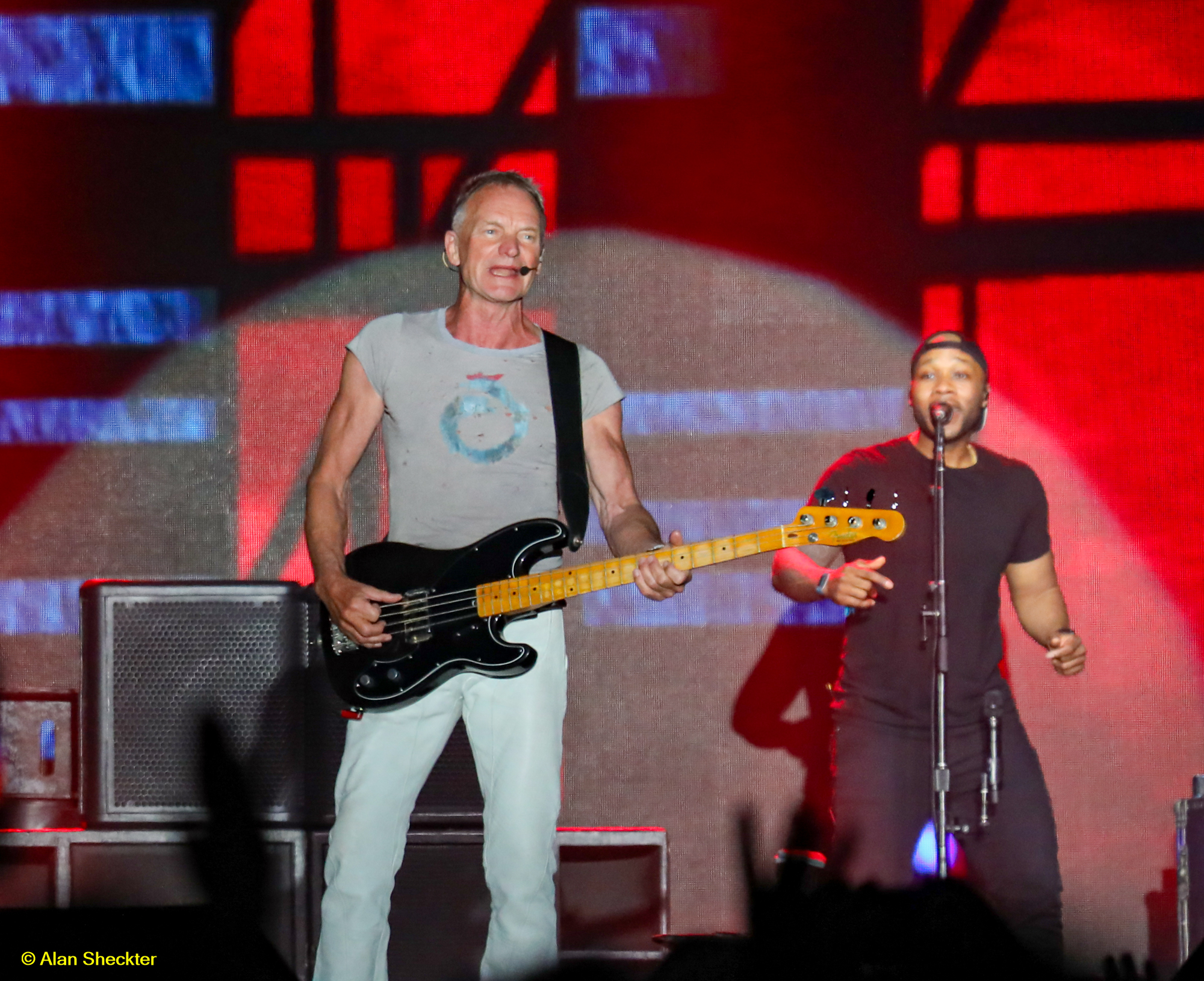 Sting during his headlining performance on Friday