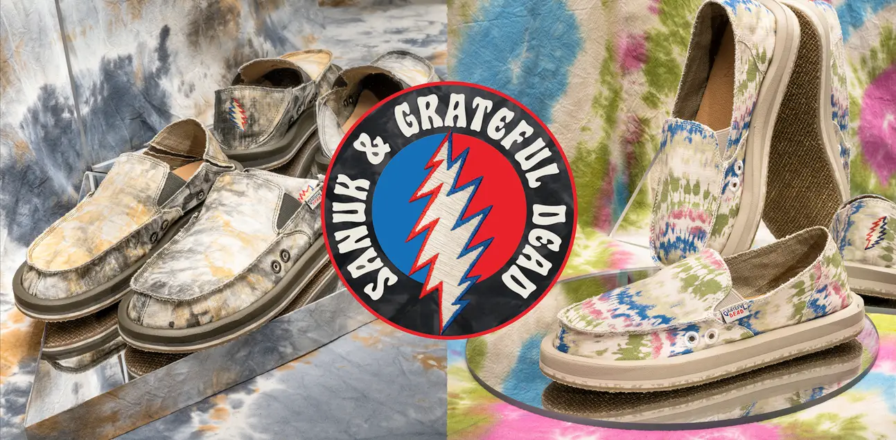 Sanuk Debuts Fourth Footwear Collaboration with Grateful Dead