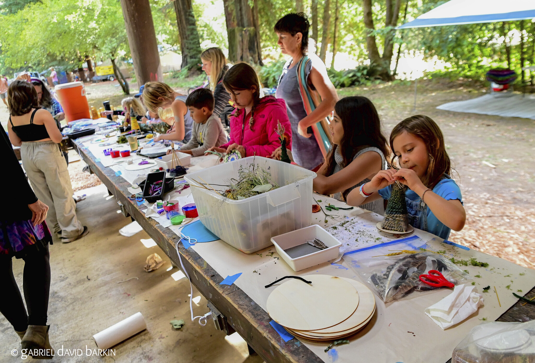 Arts & Crafts on hand keeping everyone busy