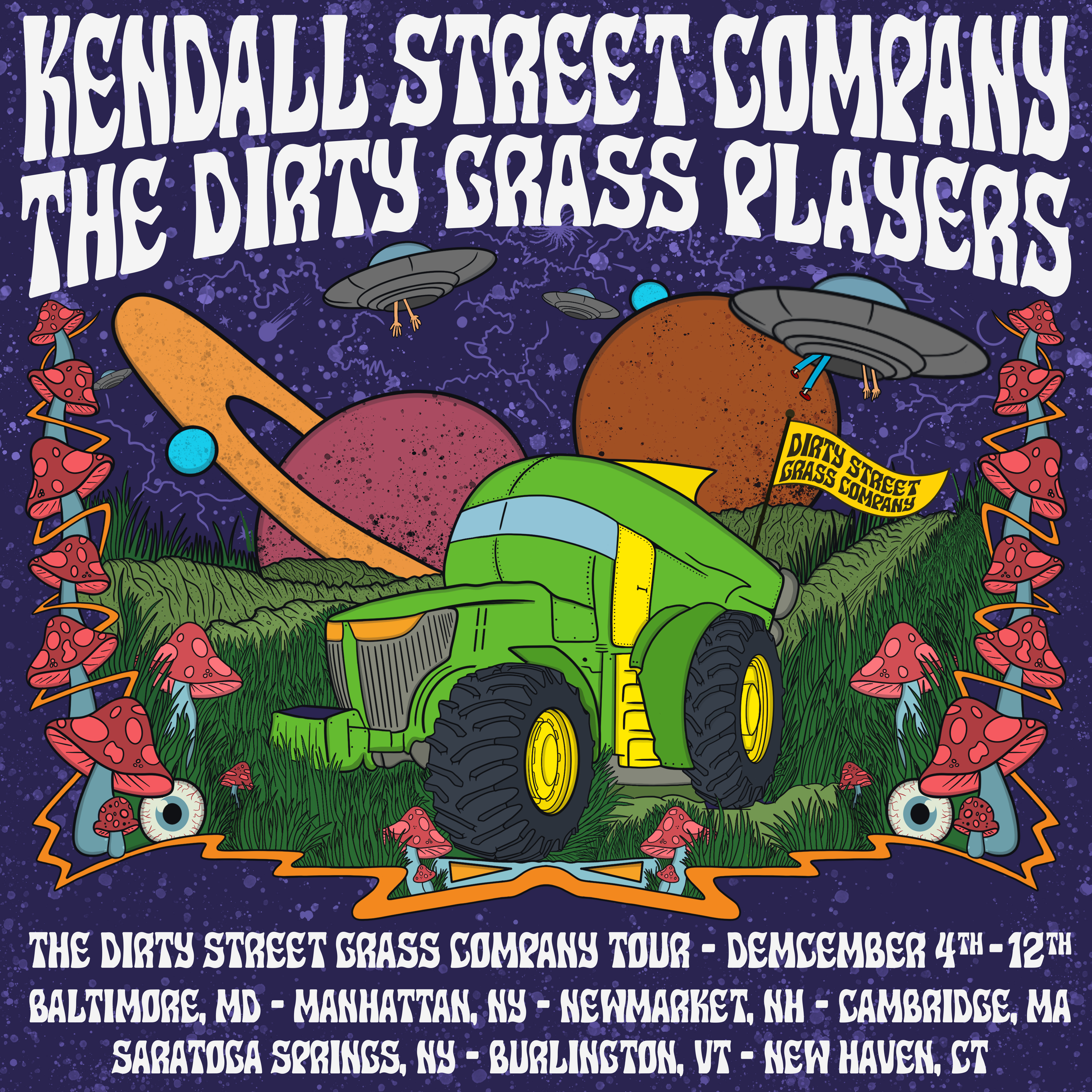 Dirty Grass Street Company Winter 2021 Tour Dates