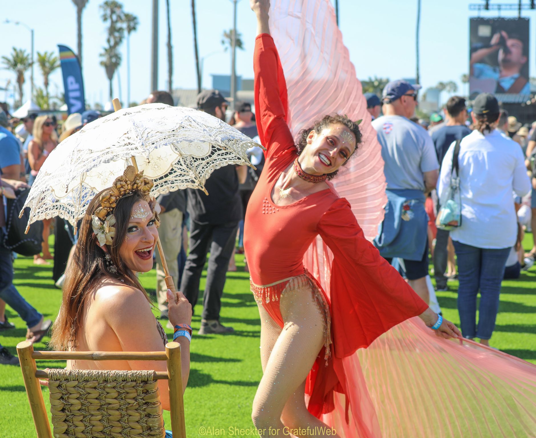 The Beckys’ Faeryn Rose (left) and Kim Manning Spacequeen