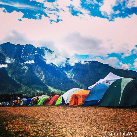 camping @ Pemberton Music Fest.