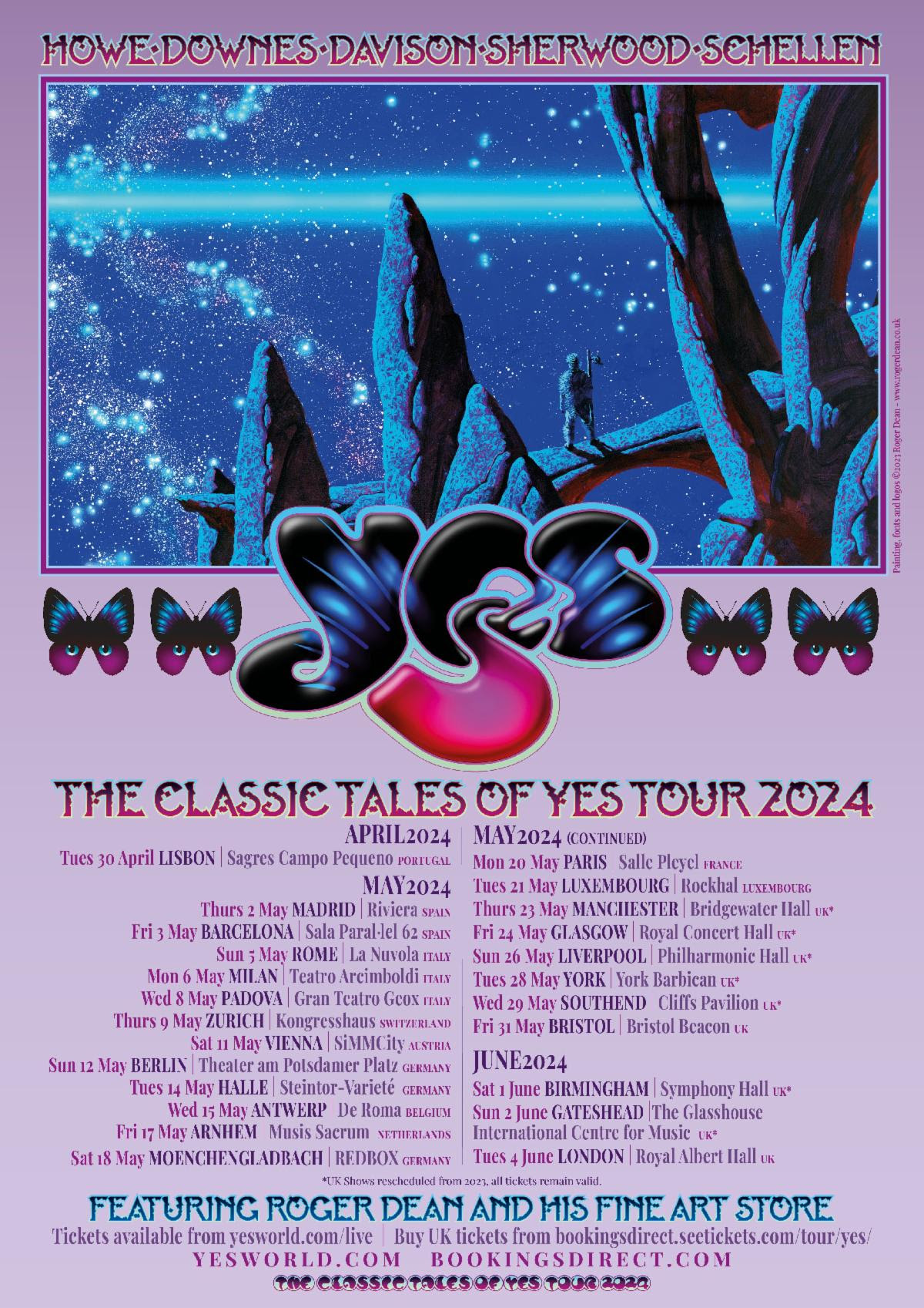 YES on tour