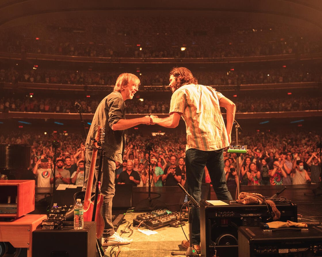 Trey Anastasio (R) and Rick Mitartonda (L) - Photo: Michael Nuchereno 