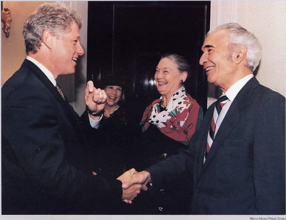 Dave Brubeck & President Bill Clinton  ﻿(The Brubeck Collection) Credit: The White House
