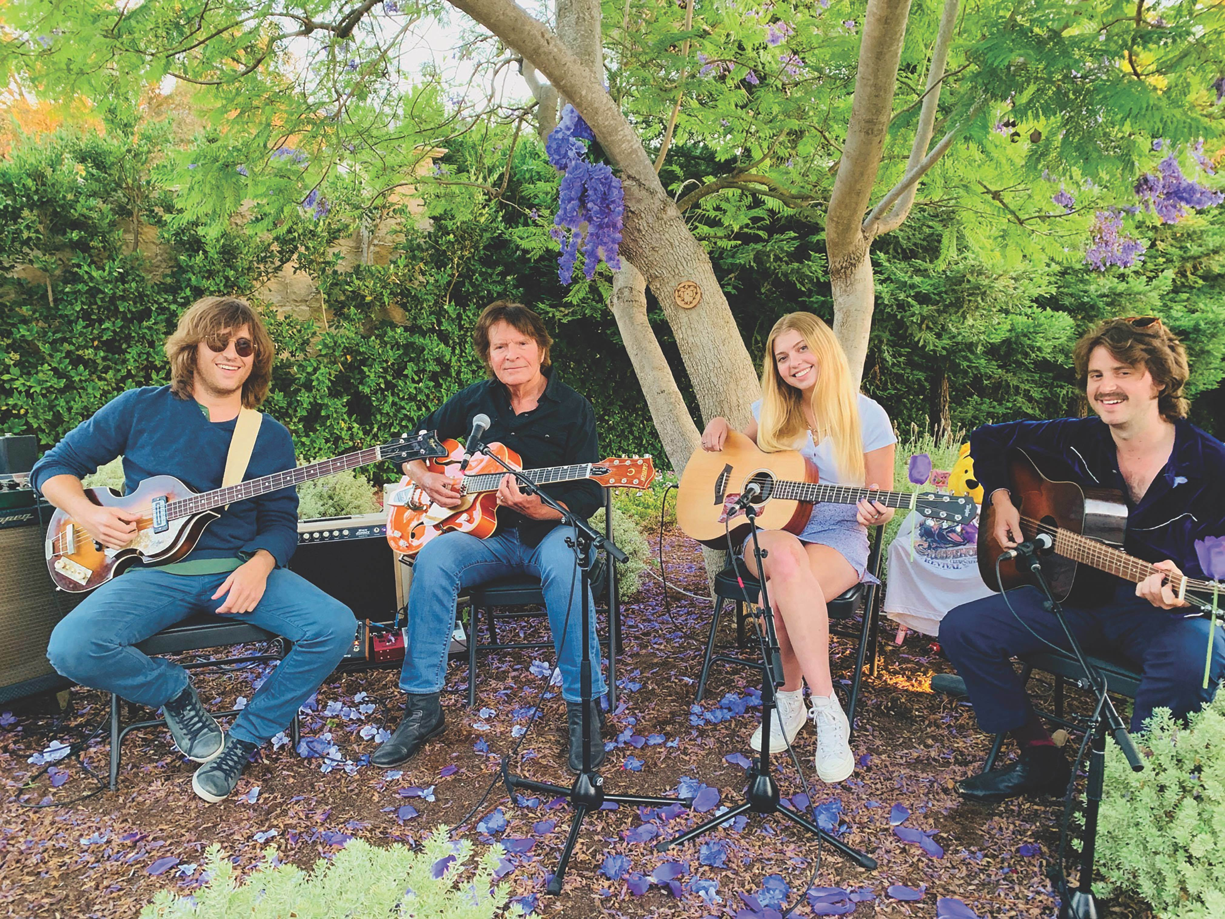 L to R: Shane Fogerty, John Fogerty, Kelsy Fogerty, Tyler Fogerty – photo credit: Julie Fogerty