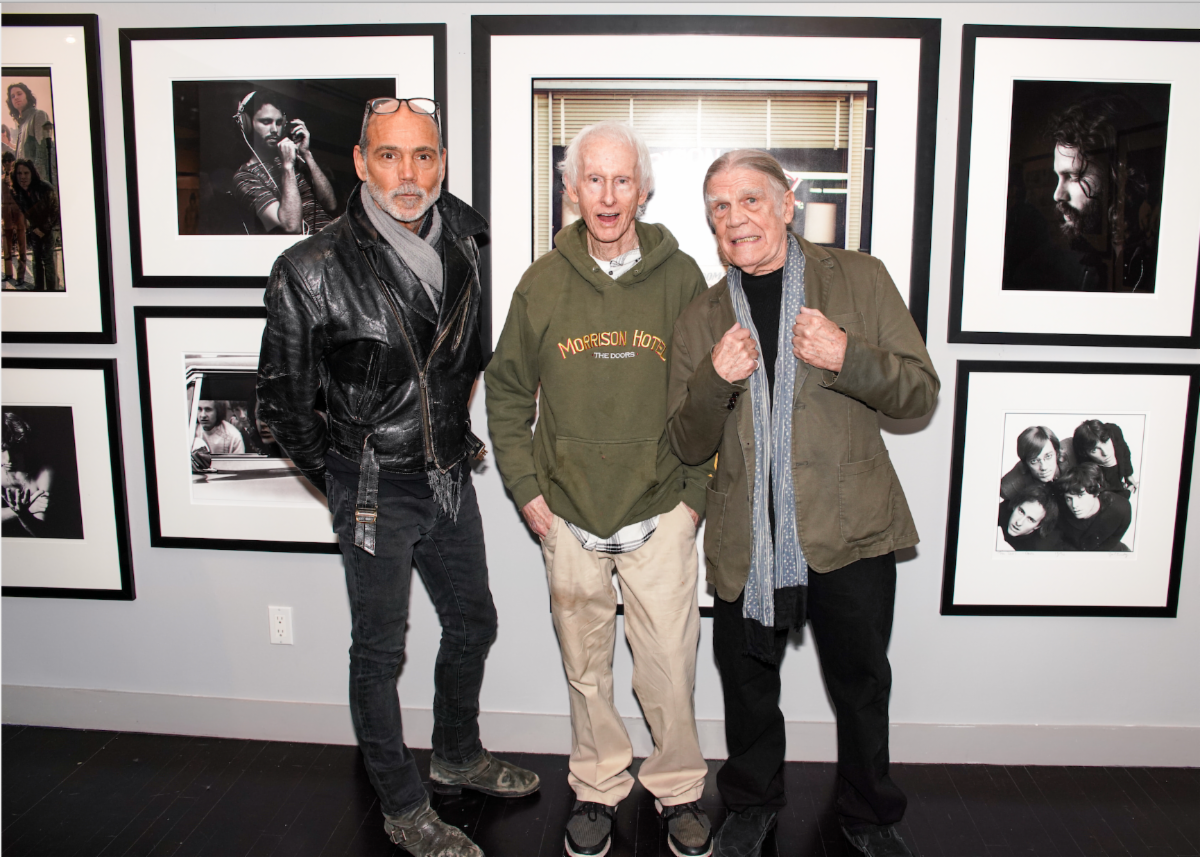 Timothy White, Robby Krieger and Henry Diltz photo by Andrew Mason