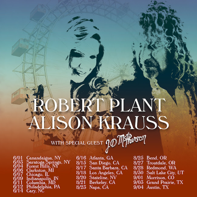 SUPPORT ROBERT PLANT & ALISON KRAUSS ON TOUR WHILE ALSO BEING FEATURED IN PLANT & KRAUSS’ TOURING BAND