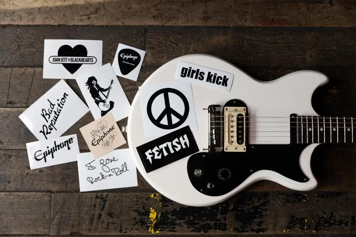 Joan Jett approved stickers are a part of guitar package