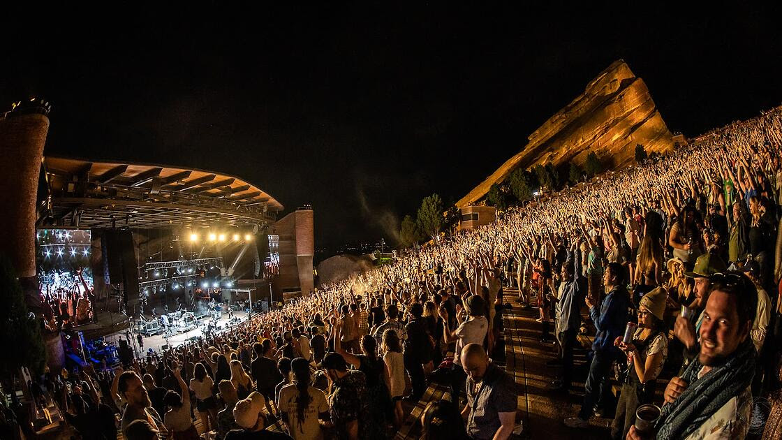 Pigeons Playing Ping Pong at Red Rocks Amphitheatre (photo: Sam Silkworth)