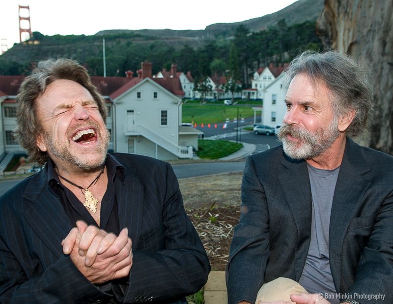 Weir and Grateful Dead lyricist John Barlow, October 2008, Sausalito, Calif.