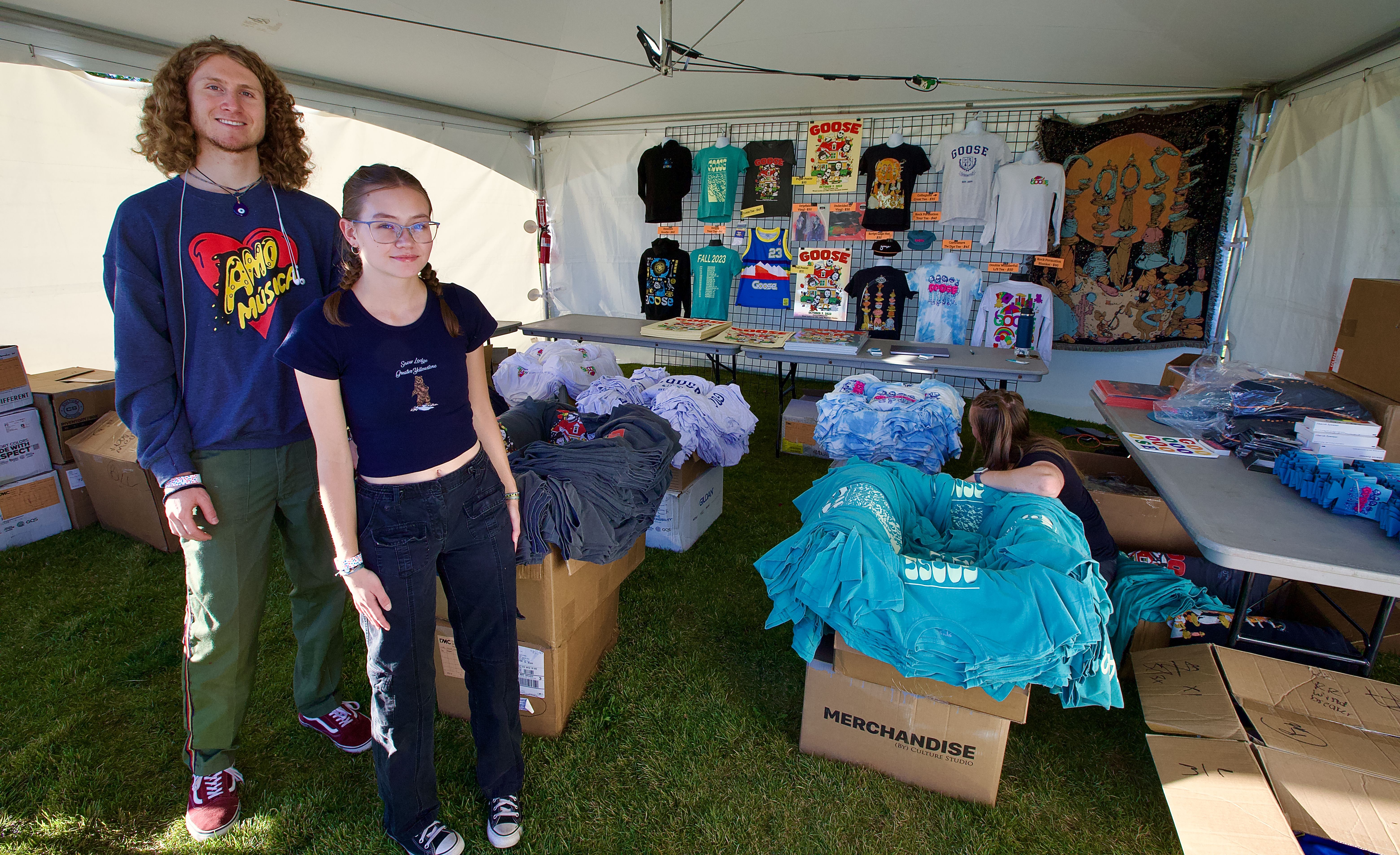 Goose merch booth at CSU