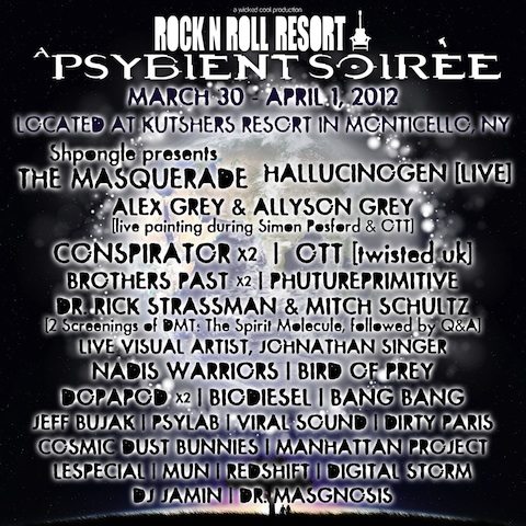 Rock N Roll Resort v2: A Psybient Soiree feat. Shpongle, Ott, Conspirator, Alex Grey & More