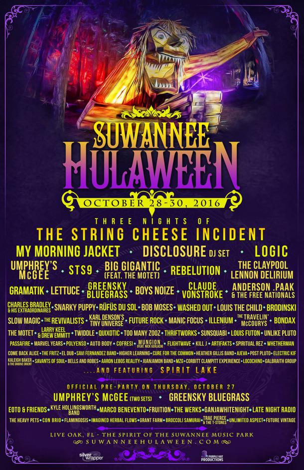 Suwannee Hulaween Announces Phase 2 Grateful Web