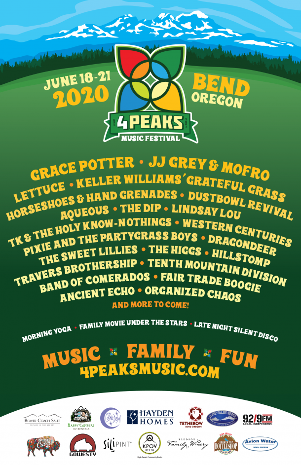 4 Peaks Music Festival Announces 2020 Lineup Grateful Web