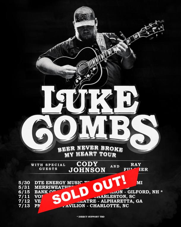Luke Combs Sells Out Summer Tour Dates Grateful Web
