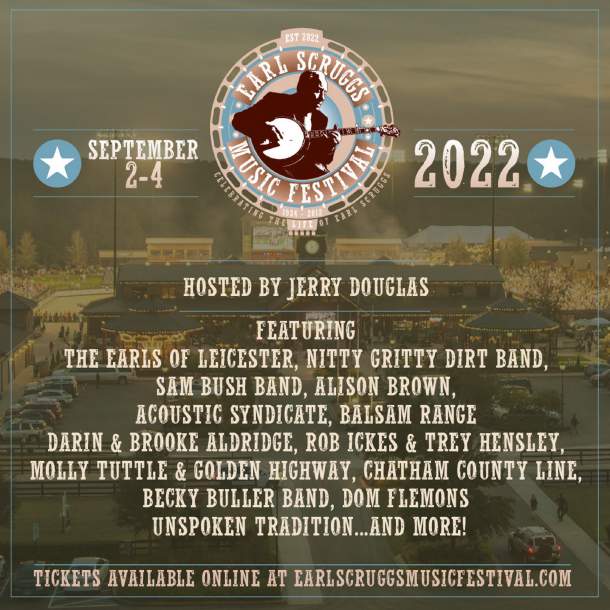 EARL SCRUGGS MUSIC FESTIVAL Announces Initial Artist Lineup For