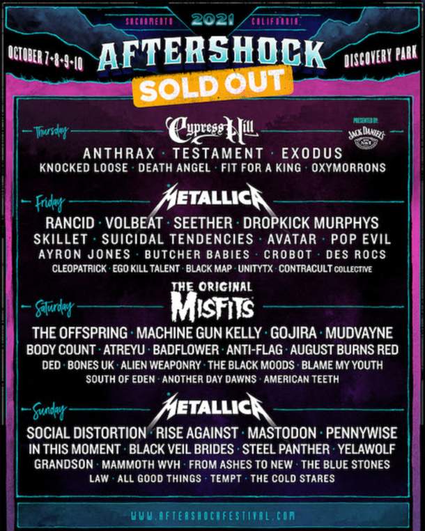 Aftershock 2021 Performance Times & Onsite Experiences Announced For Aftershock 2021 Performance Times & Onsite Experiences Announced For
