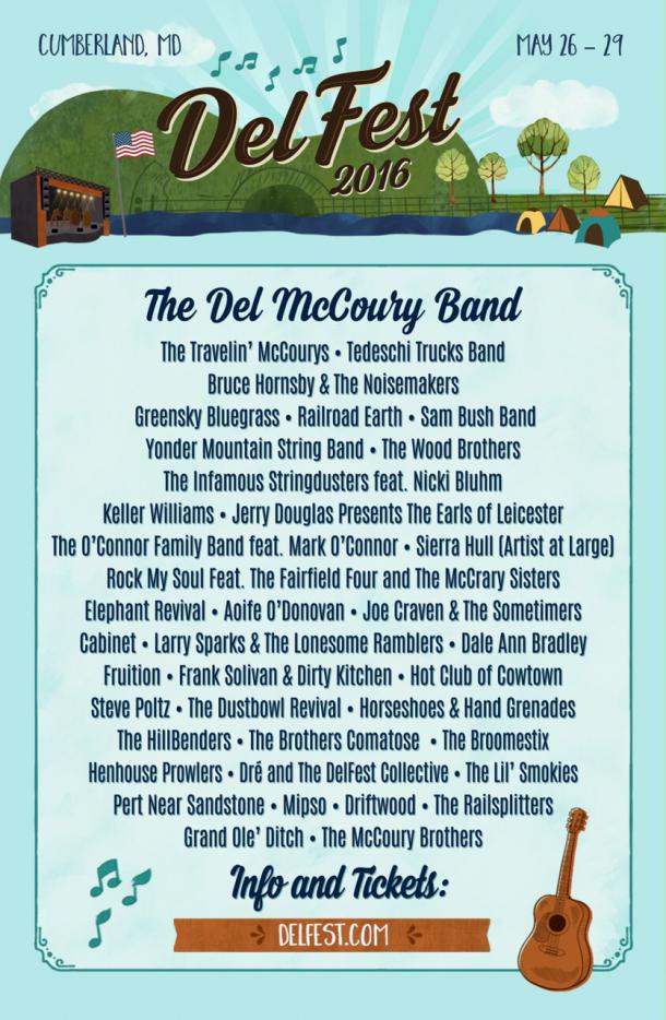 Delfest announces final lineup and Late Night shows Grateful Web