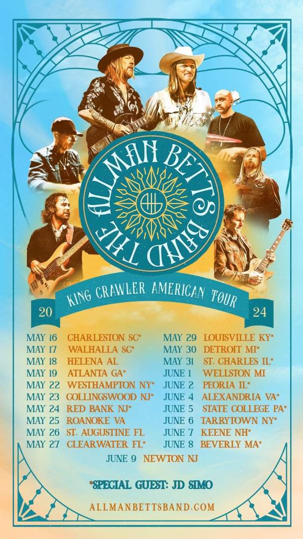 The Allman Betts Band announces 2024 spring tour Grateful Web