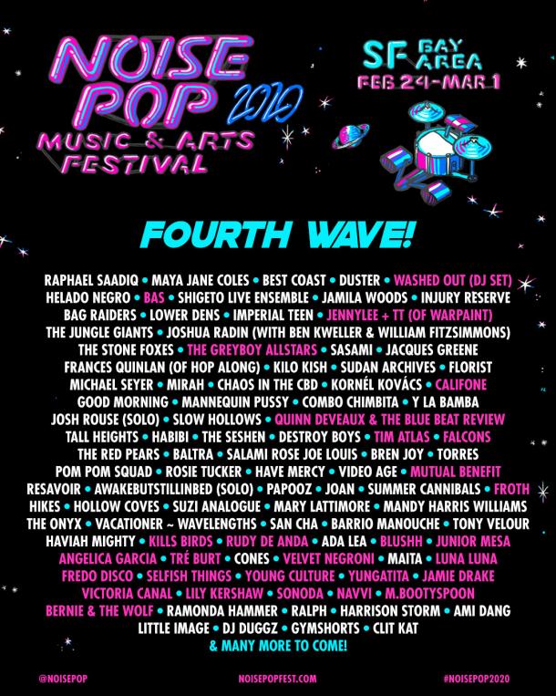 Noise Pop Announces Fourth Wave of Artists for 2020 Festival Grateful Web
