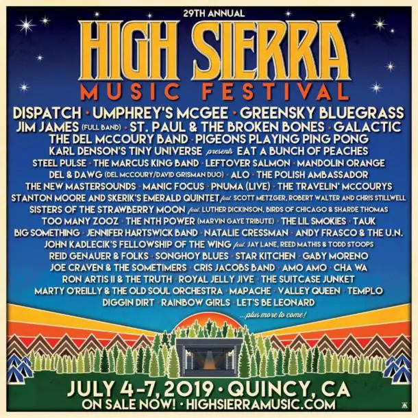 High Sierra Music Festival Announces Dispatch, Steel Pulse, TAUK, and
