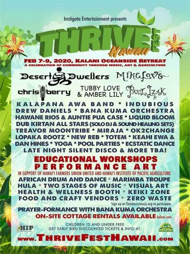 Thrive Fest Hawaii Launches a Celebration of Community Through Music