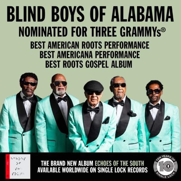 The Blind Boys of Alabama earn 3 GRAMMY nominations for Echoes of The