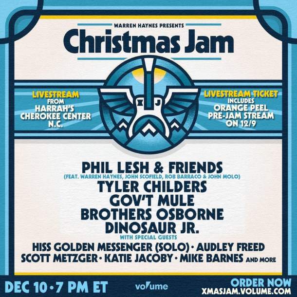 Warren Haynes Presents Christmas Jam Announces Livestream and