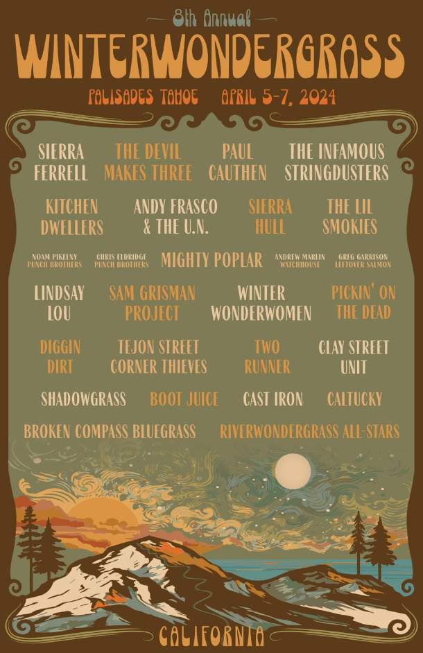 WinterWonderGrass Tahoe Lineup Announced, Tickets Go on Sale for April