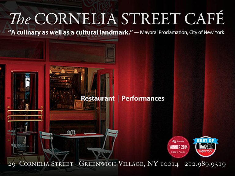 CORNELIA STREET CAFÉ OCTOBER MUSIC