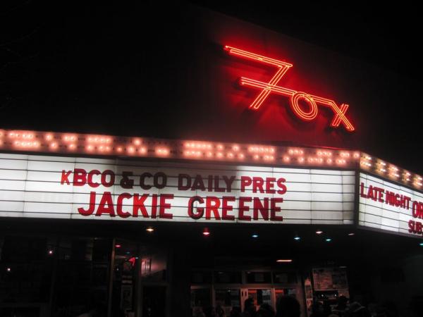 Jackie Greene @ The Fox Theatre | 1/14/12