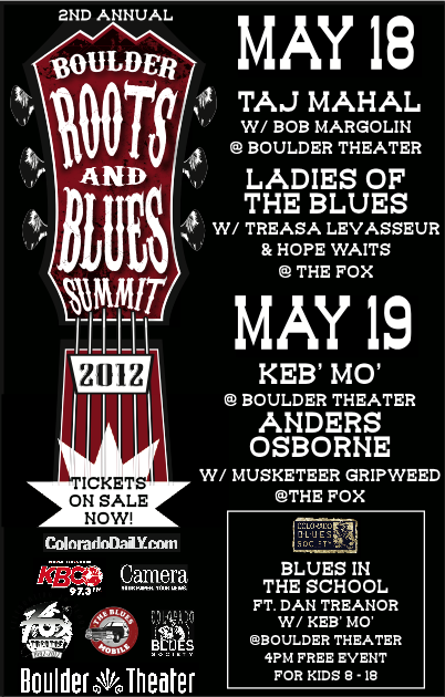 2nd Annual Boulder Roots & Blues Summit! May 18th & 19th